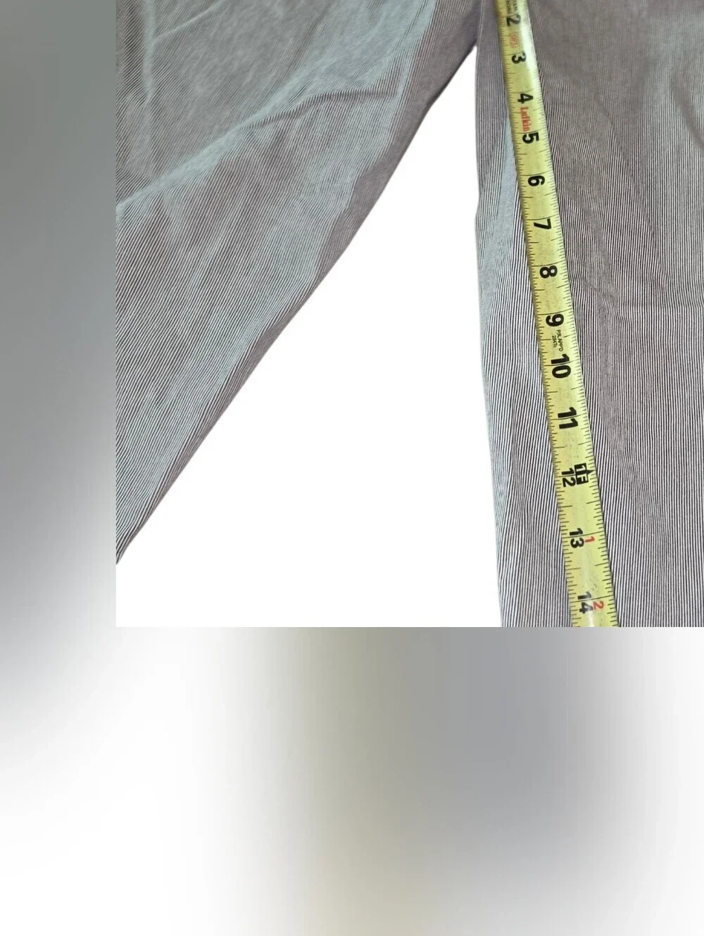 Women's Gray Striped Capris - Casual Everyday Style